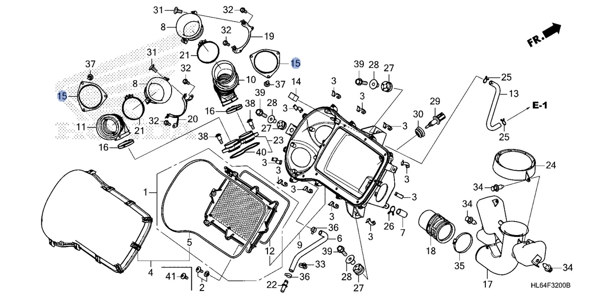 Honda OEM part 17238-HL6-A00