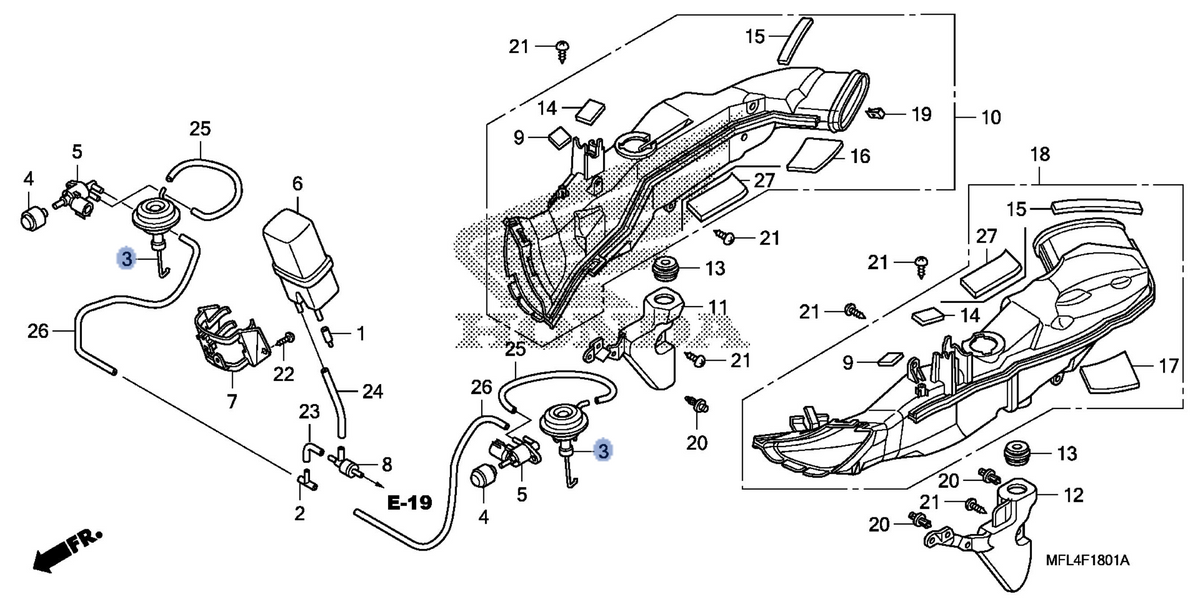Honda OEM part 17238-MFL-000