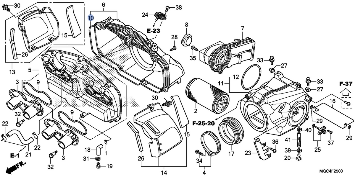 Honda OEM part 17238-MGC-000