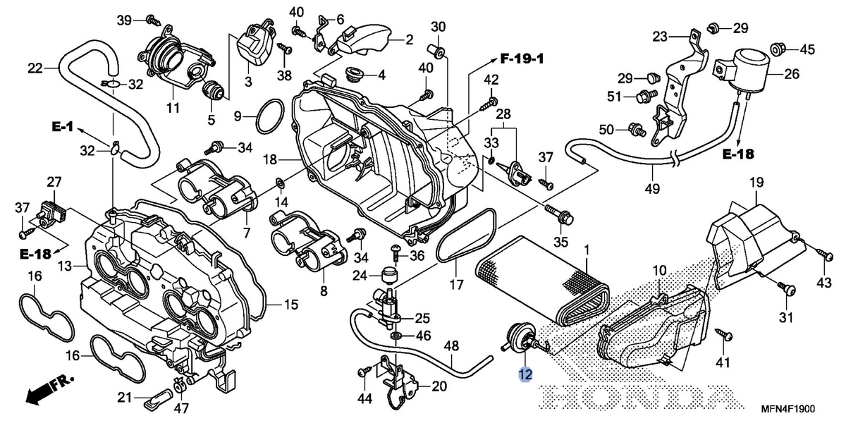 Honda OEM part 17238-MW4-003