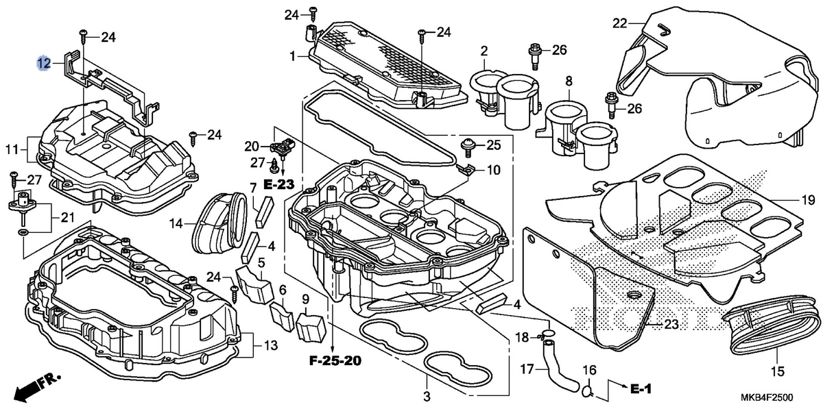 Honda OEM part 17239-MFL-000