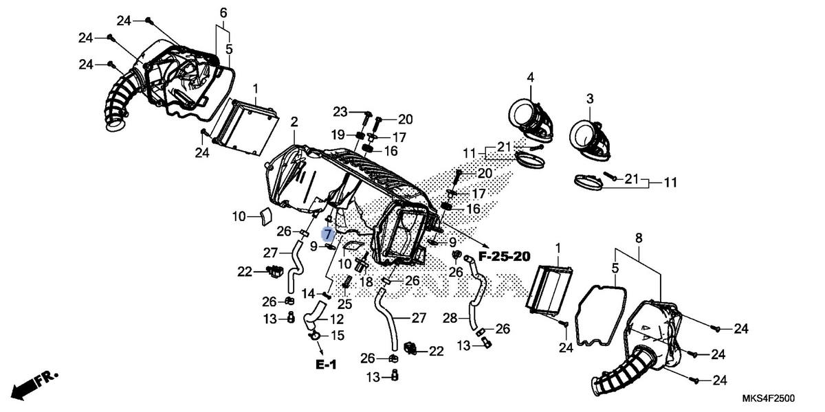 Honda OEM part 17239-MKS-E00