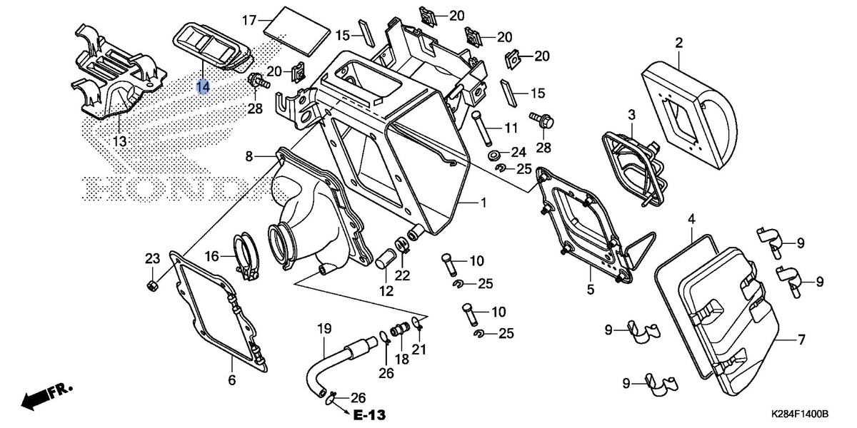 Honda OEM part 17240-K28-910