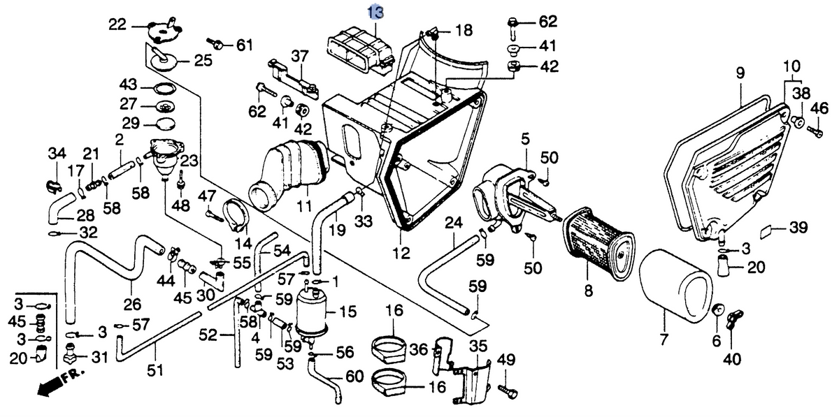 Honda OEM part 17240-KB7-000