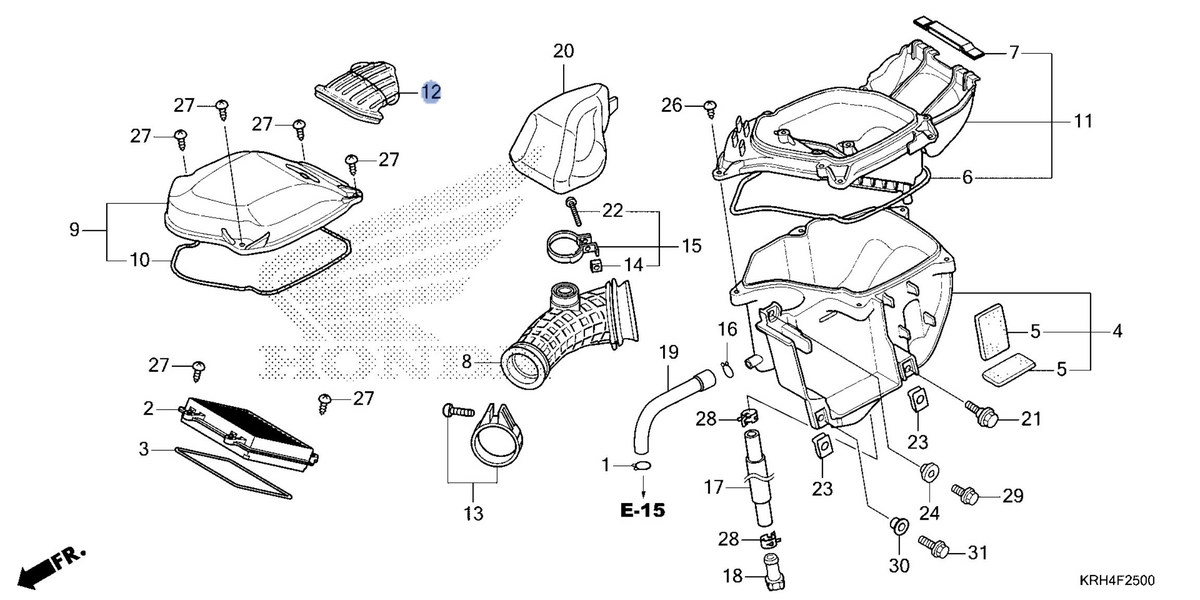 Honda OEM part 17240-KRE-900