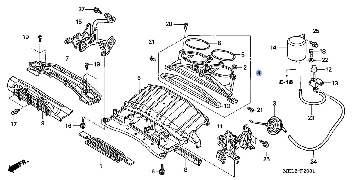Honda OEM part 17240-MEL-000