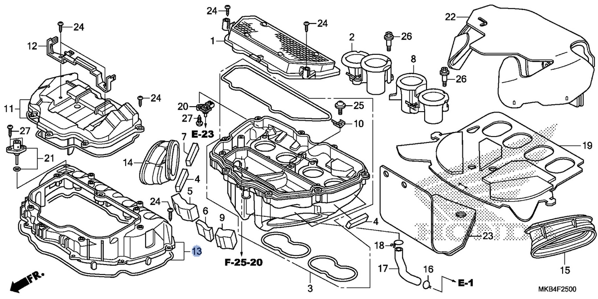 Honda OEM part 17240-MFL-000