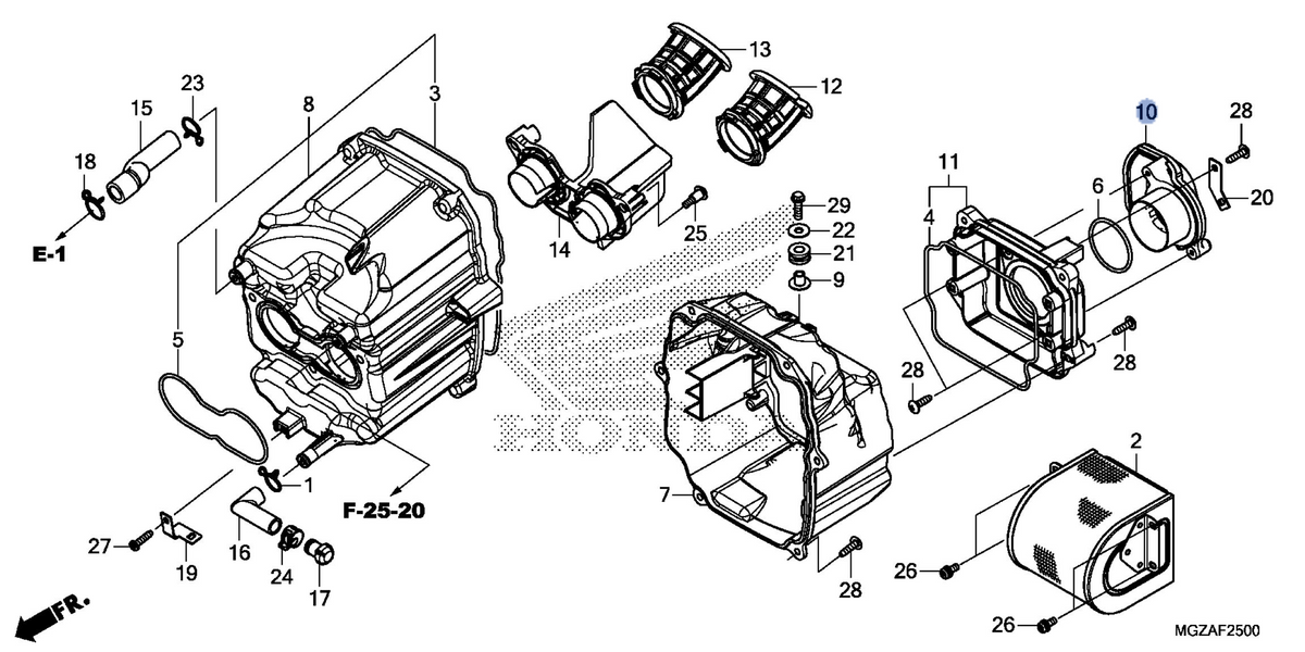 Honda OEM part 17240-MGZ-A00