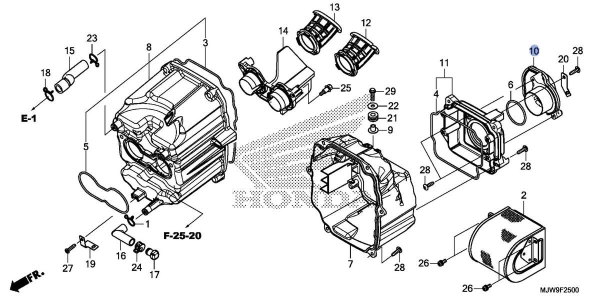 Honda OEM part 17240-MJW-J00