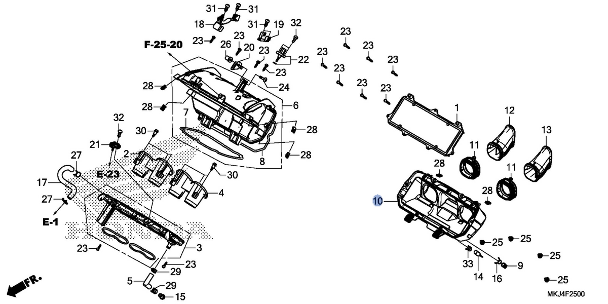 Honda OEM part 17240-MKJ-D00