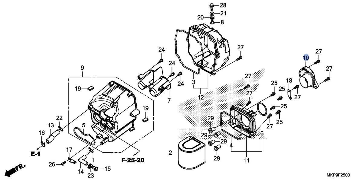 Honda OEM part 17240-MKP-J00