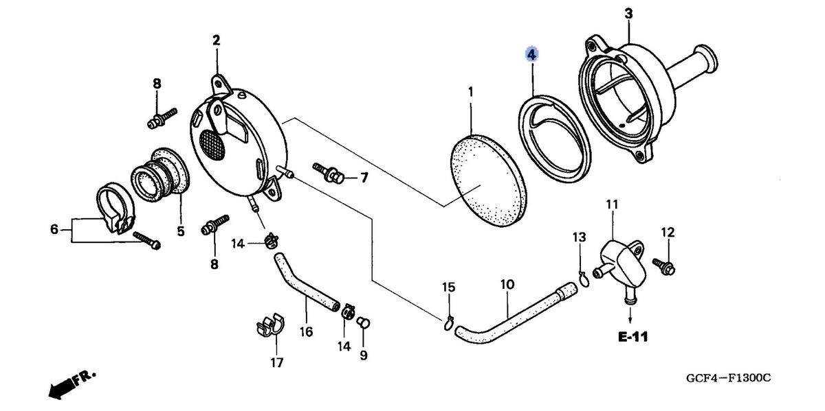 Honda OEM part 17241-GCF-670
