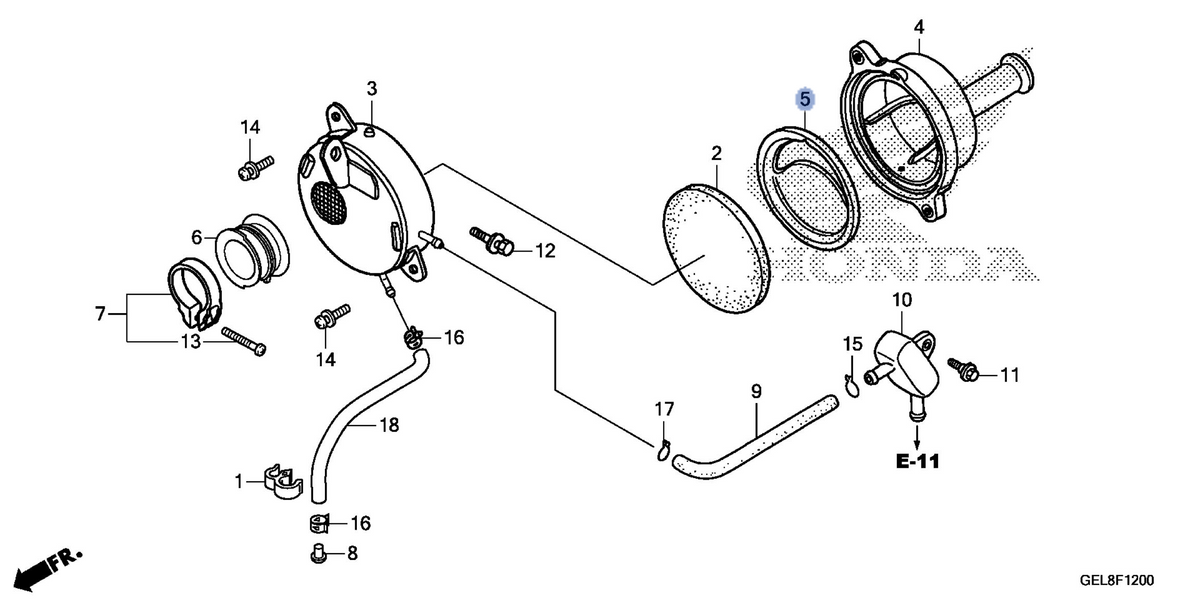 Honda OEM part 17241-GEL-A80