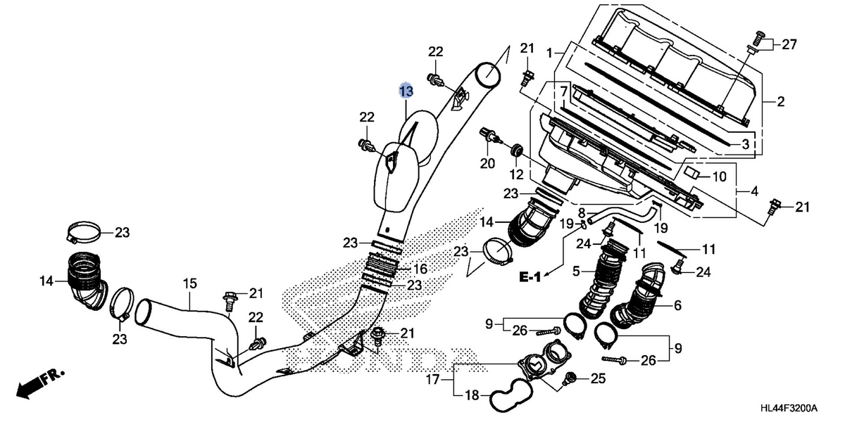 Honda OEM part 17241-HL4-A01