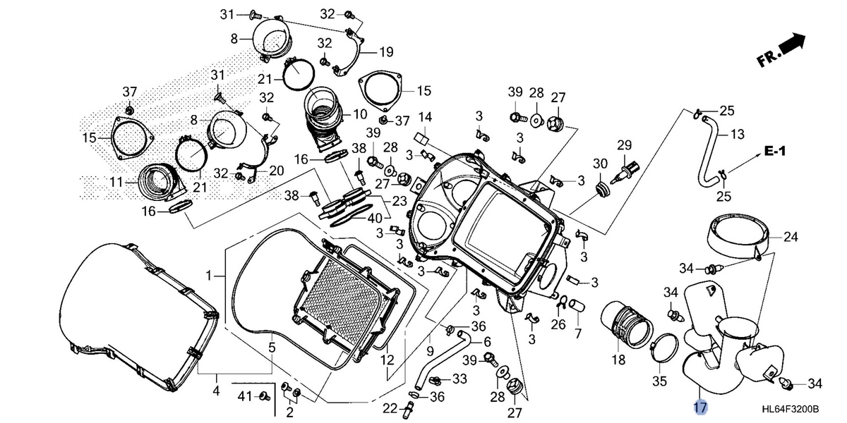 Honda OEM part 17241-HL6-A00
