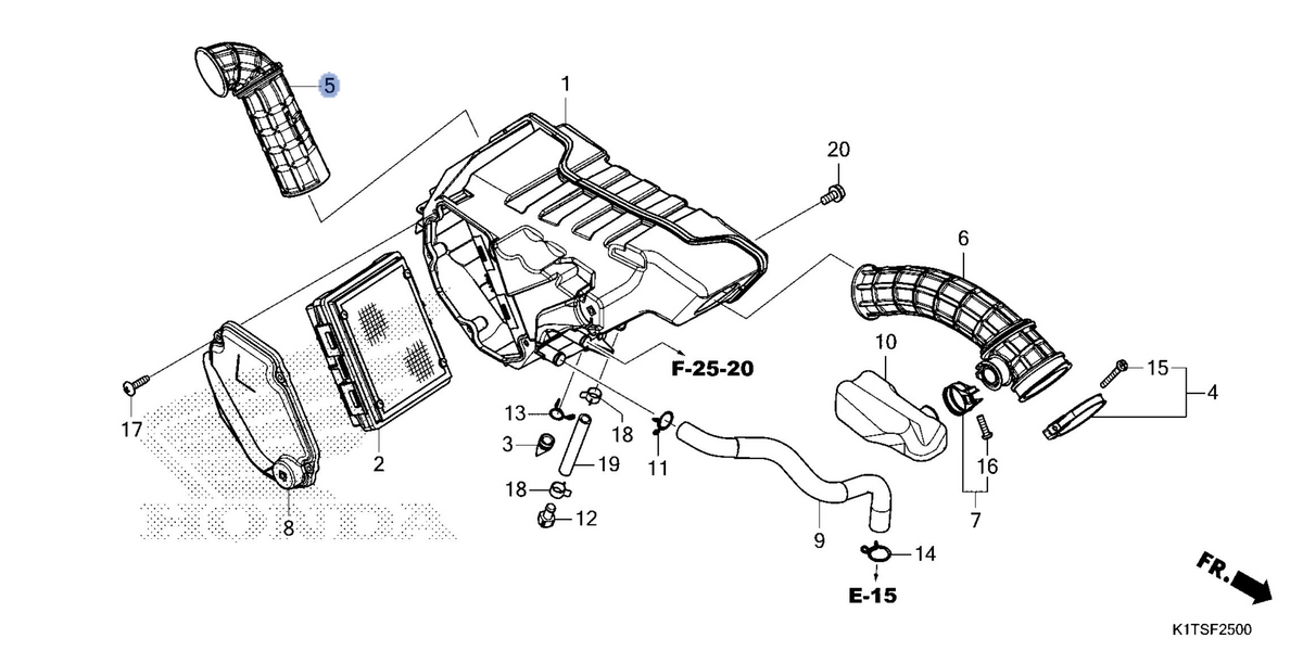 Honda OEM part 17241-K1T-E10