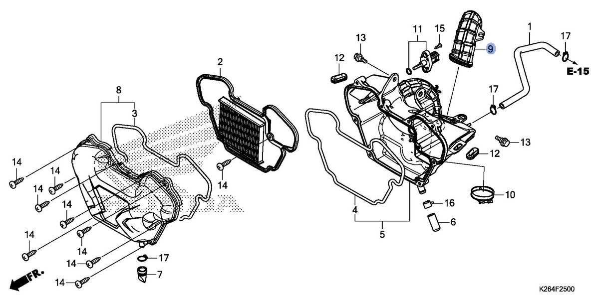 Honda OEM part 17241-K26-900