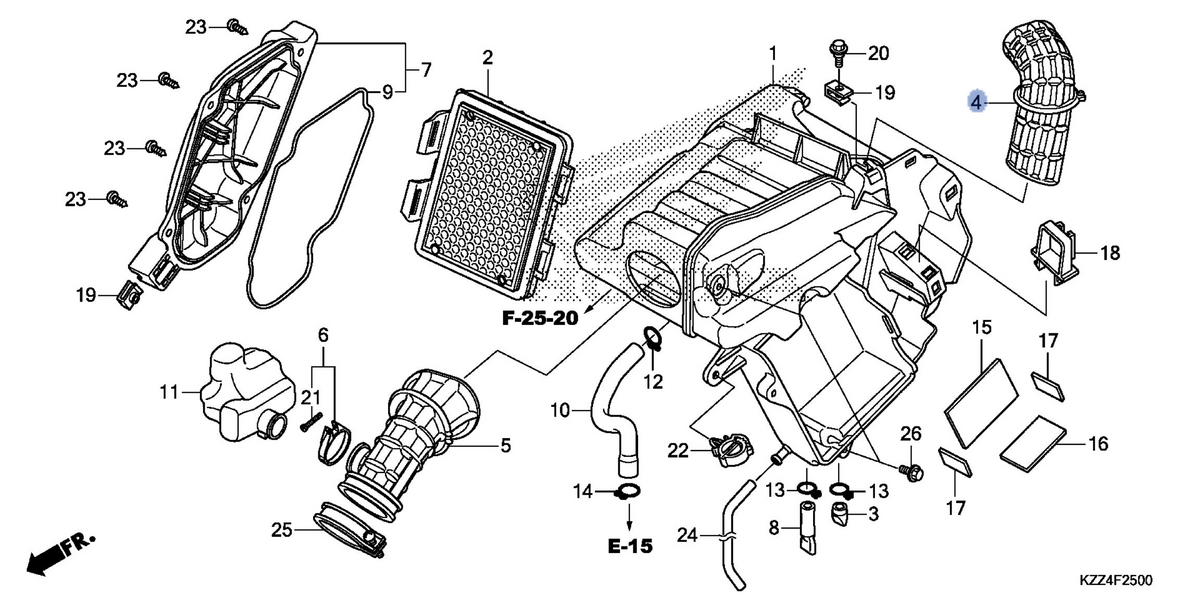 Honda OEM part 17241-KZZ-900