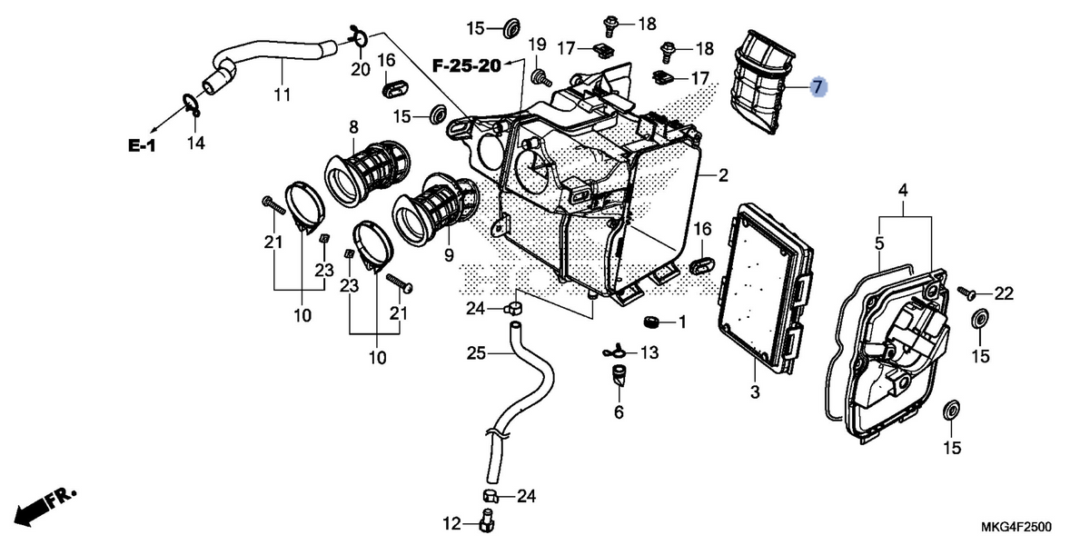 Honda OEM part 17241-MKG-A00