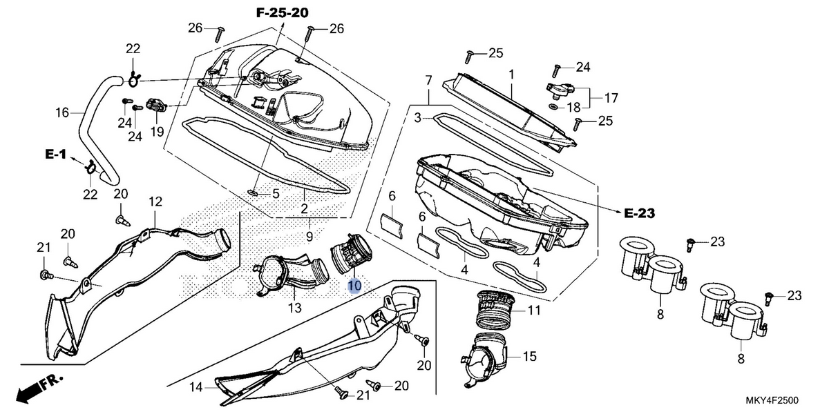 Honda OEM part 17241-MKN-D50
