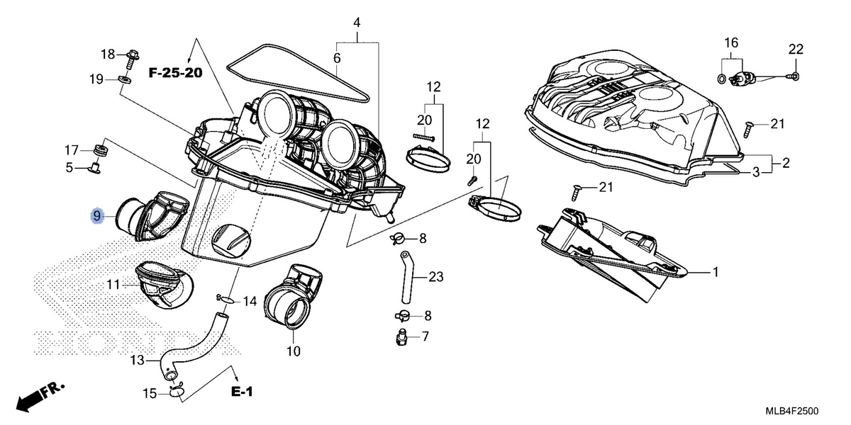 Honda OEM part 17241-MLB-D00