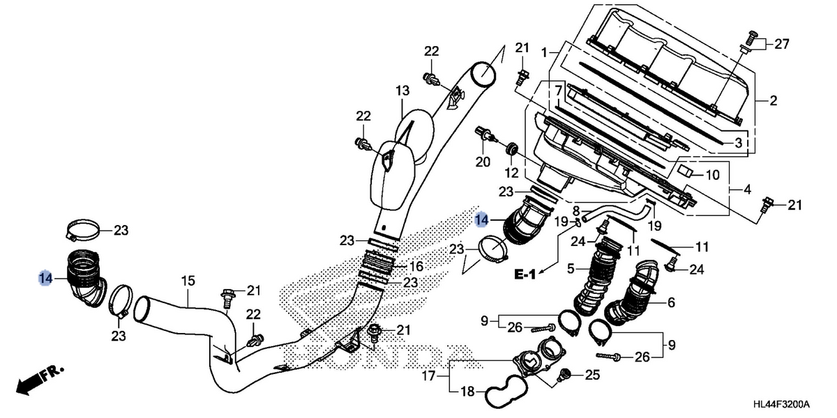 Honda OEM part 17242-HL4-A00
