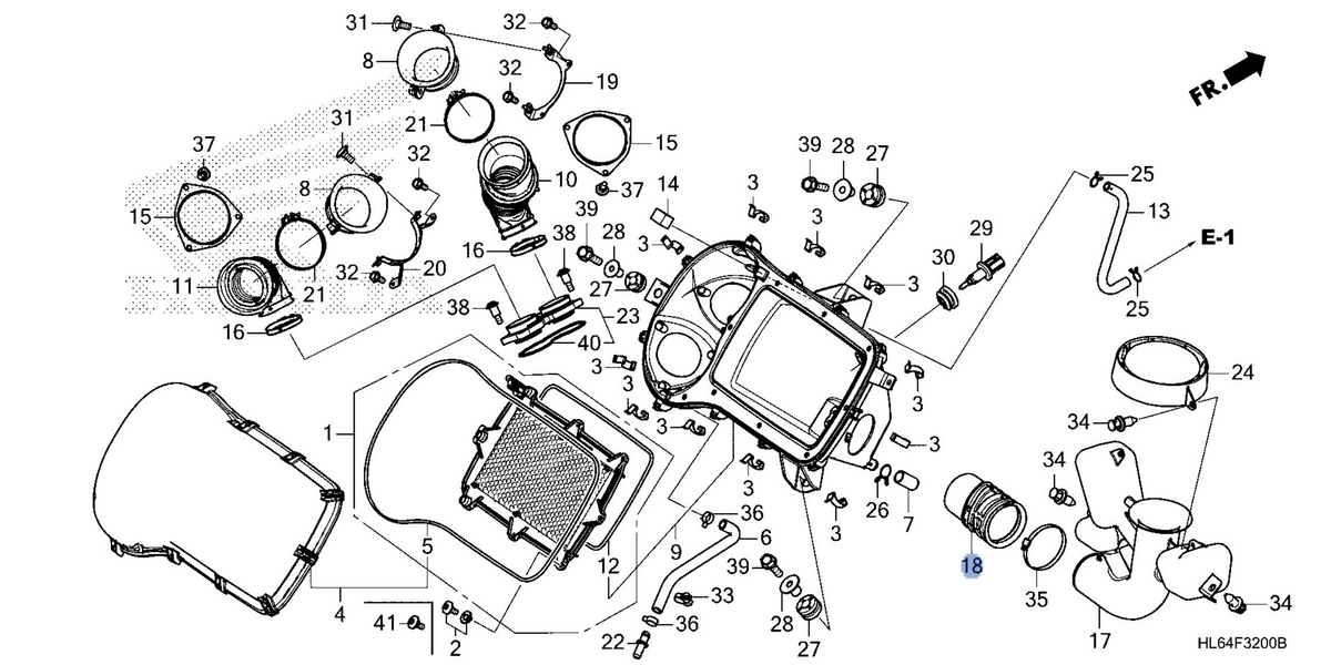 Honda OEM part 17242-HL6-A00