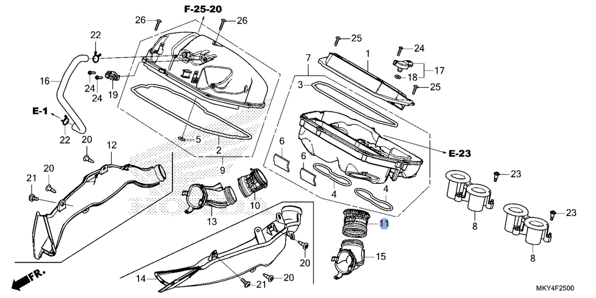 Honda OEM part 17242-MKN-D50