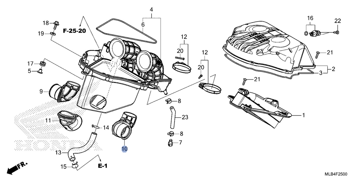 Honda OEM part 17242-MLB-D00