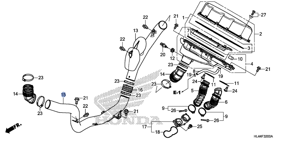 Honda OEM part 17243-HL4-F02