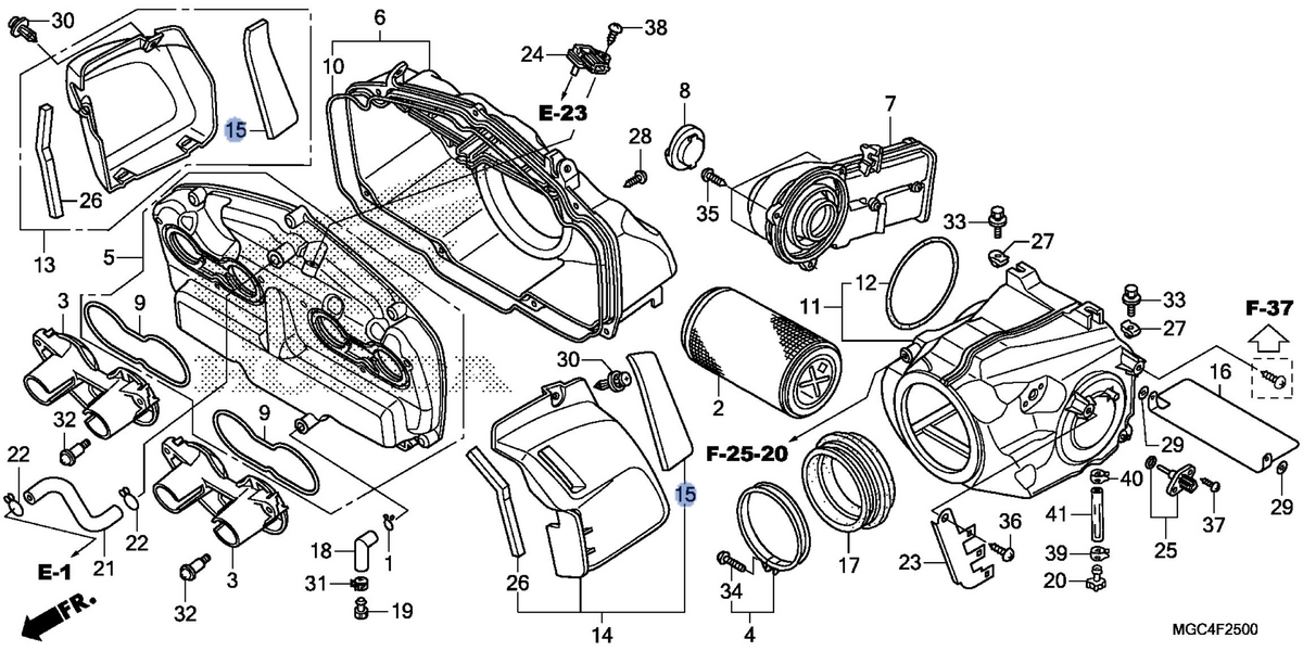 Honda OEM part 17243-MGC-300