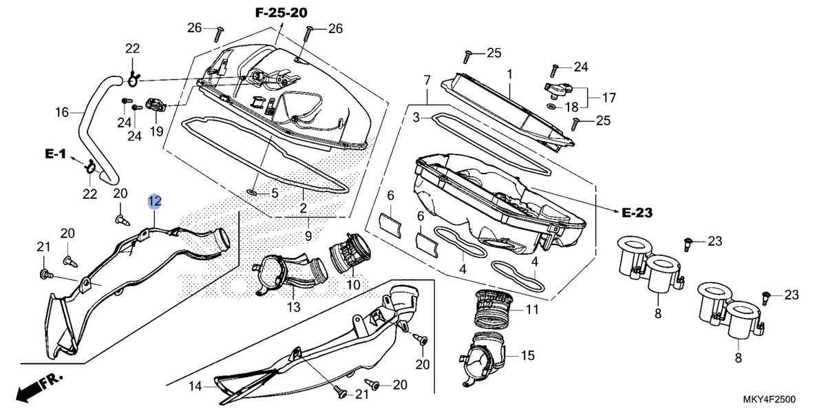 Honda OEM part 17243-MKN-D10
