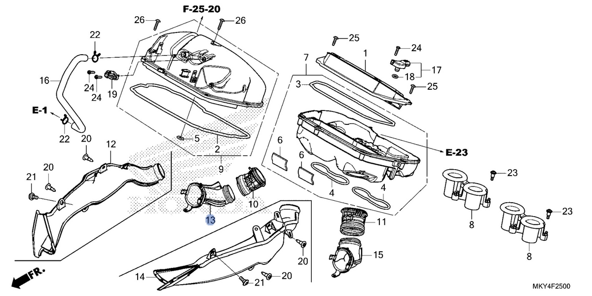 Honda OEM part 17243-MKN-D50