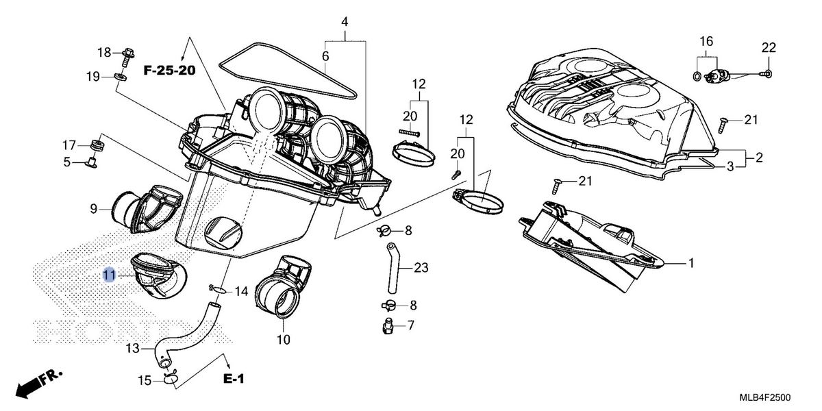 Honda OEM part 17243-MLB-D01