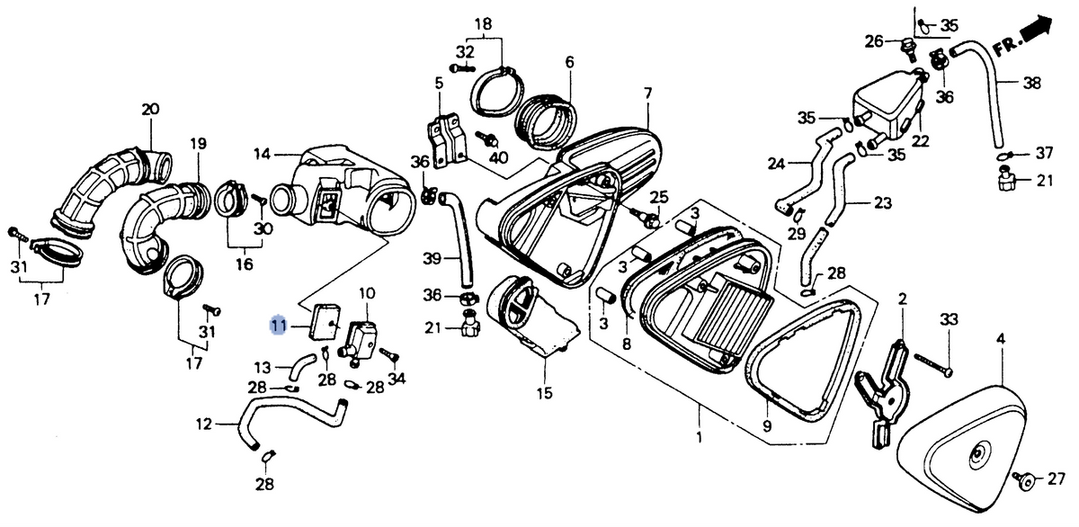 Honda OEM part 17243-MR1-000