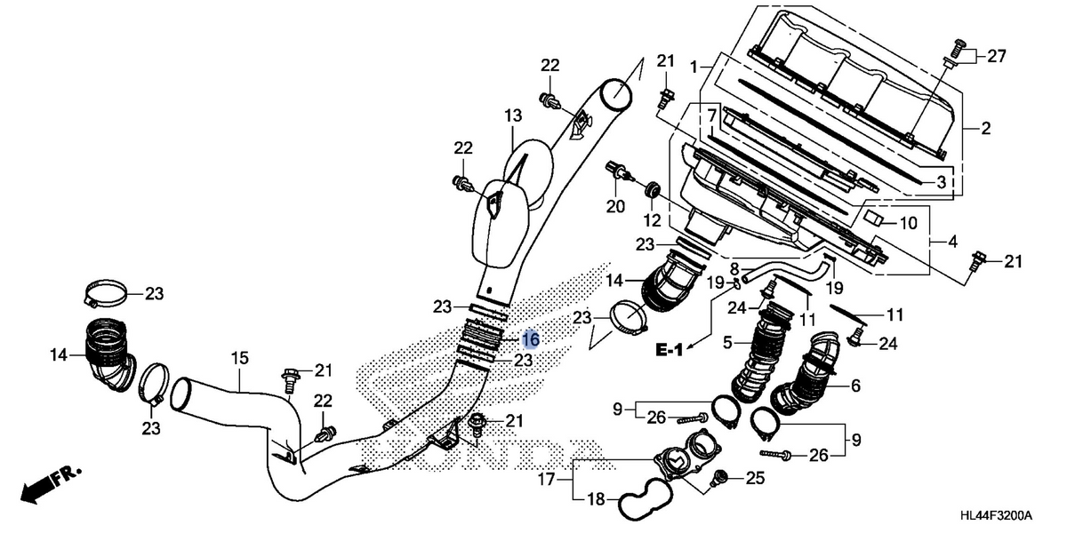 Honda OEM part 17244-HL4-A00