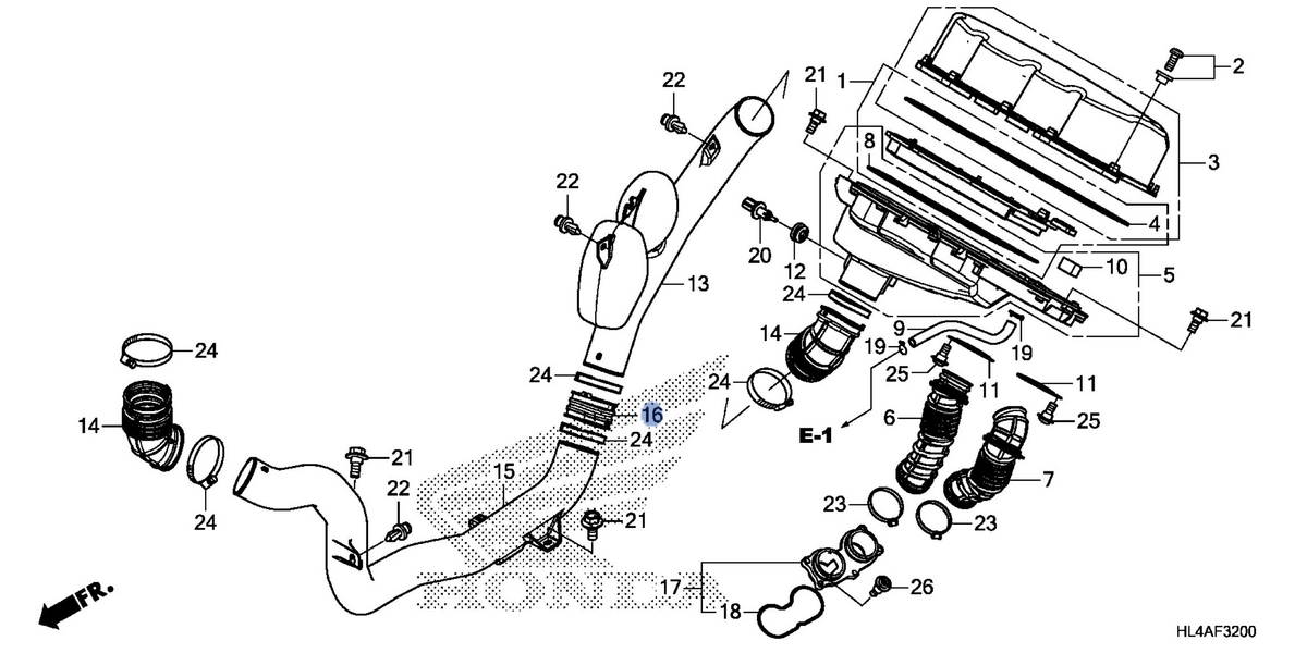 Honda OEM part 17244-HL4-F00