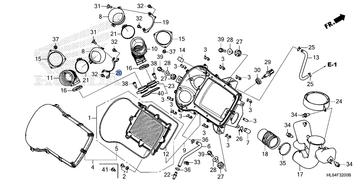 Honda OEM part 17244-HL6-A00