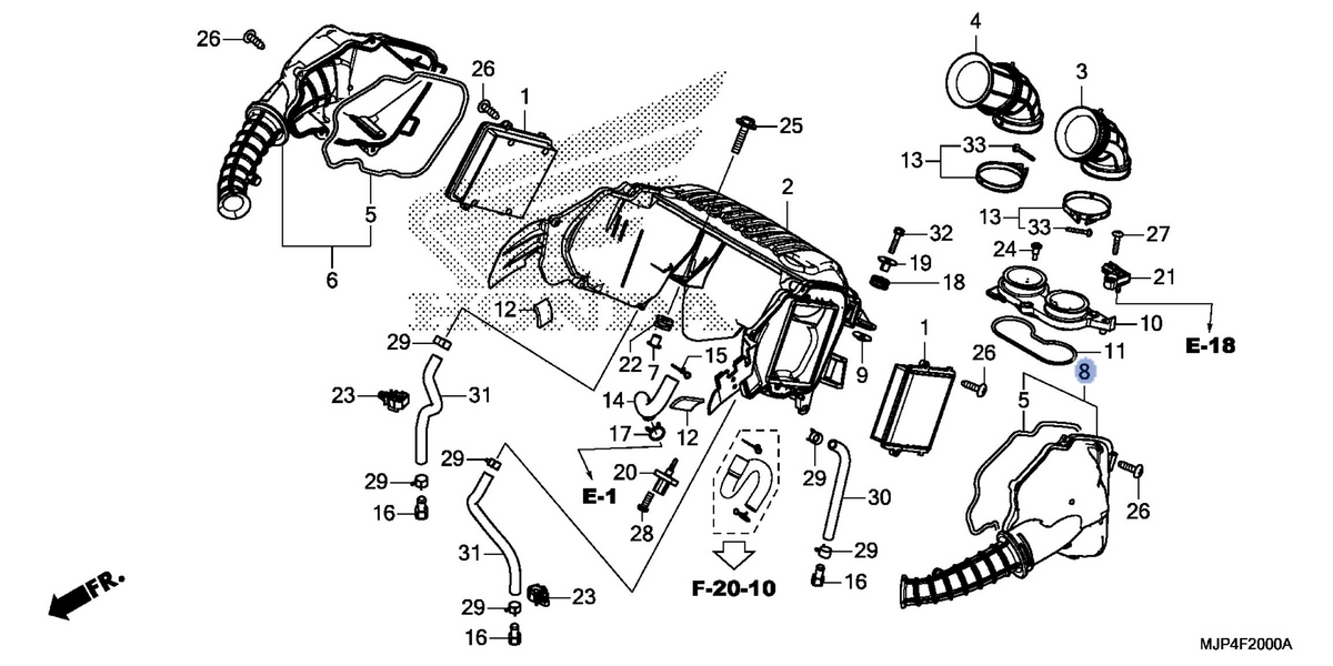 Honda OEM part 17244-MJP-G50