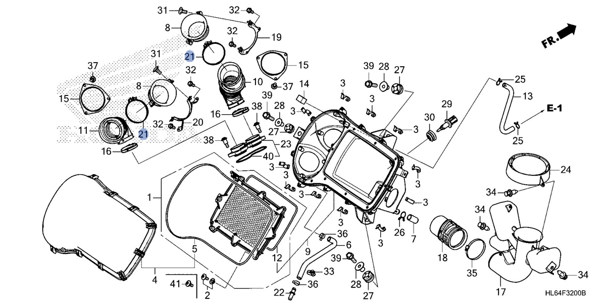 Honda OEM part 17245-HL6-A00