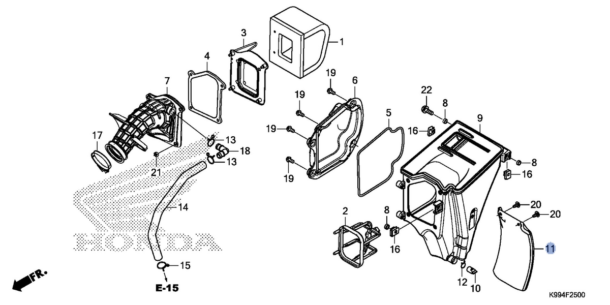 Honda OEM part 17245-K99-A00