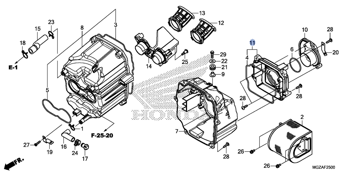Honda OEM part 17245-MGZ-D00