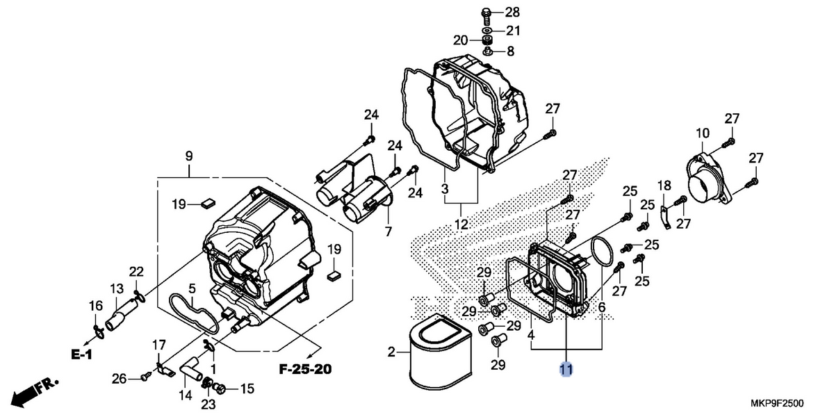Honda OEM part 17245-MKP-J00