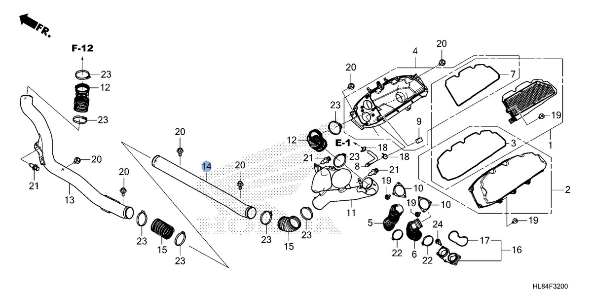 Honda OEM part 17246-HL8-A10