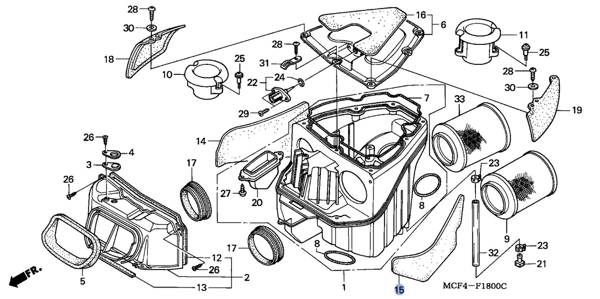 Honda OEM part 17248-MCF-000