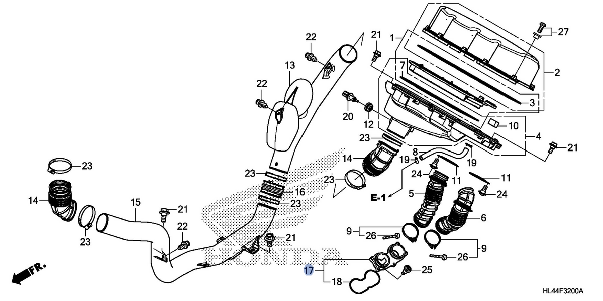 Honda OEM part 17250-HL4-A00
