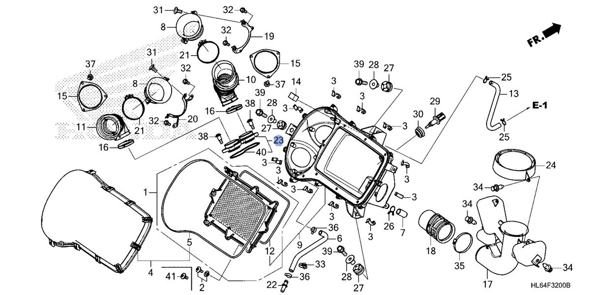 Honda OEM part 17250-HL6-A00