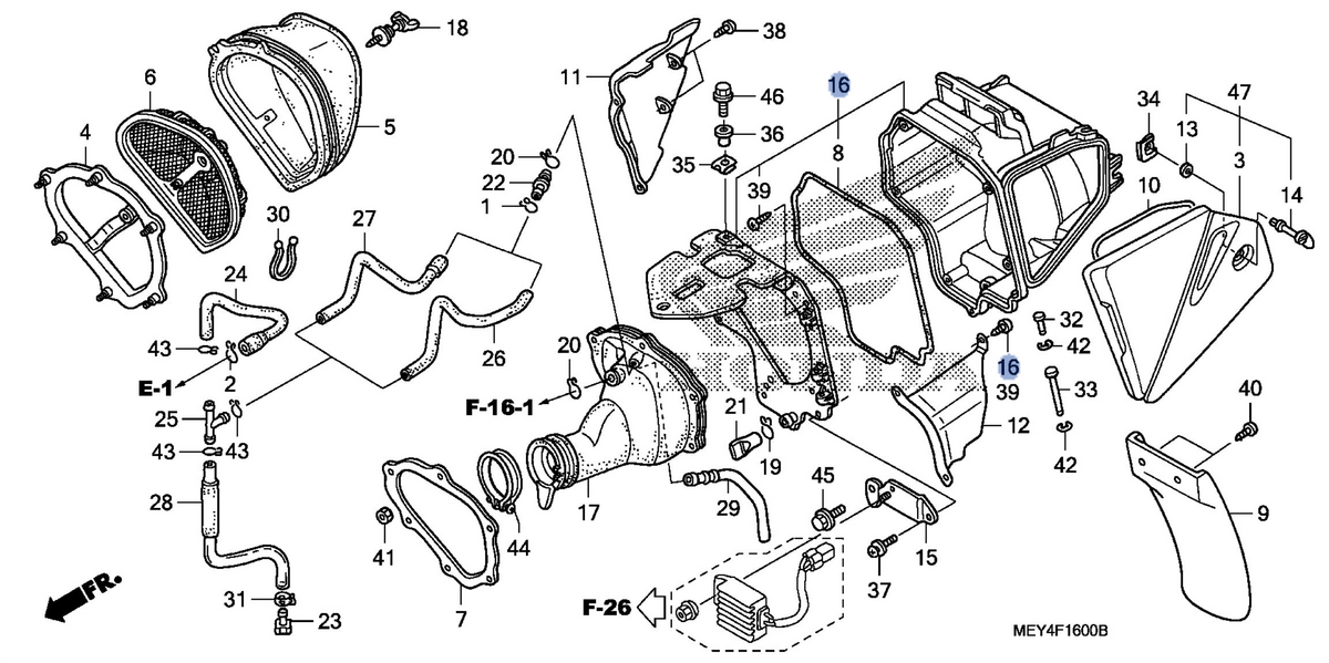 Honda OEM part 17250-MEY-670