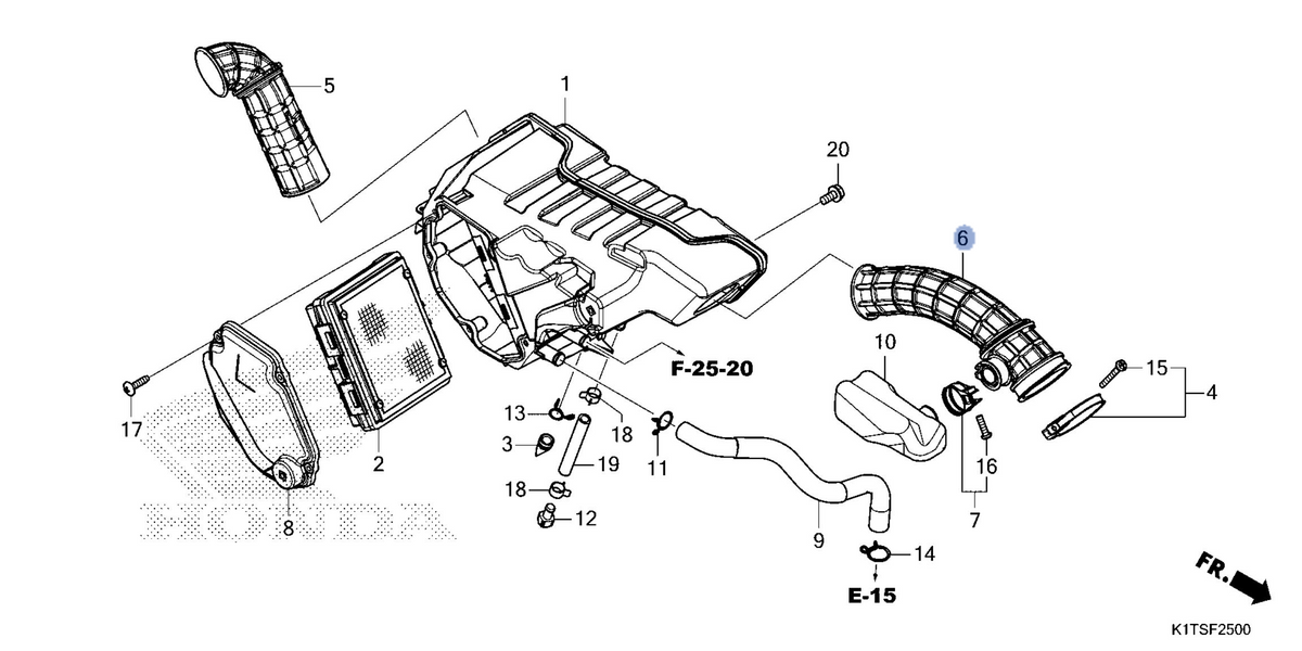 Honda OEM part 17251-K1T-E10