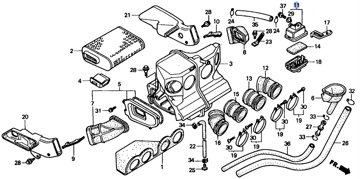 Honda OEM part 17251-KT8-000